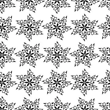 Seamless floral pattern in damask / baroque style. beautiful design Stock Illustration