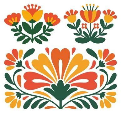 Seamless floral pattern design element. Vector illustration. Stock Illustration