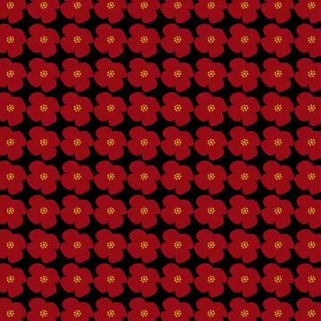 Seamless Floral Pattern Design Stock Illustration