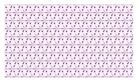 Seamless floral pattern design with purple flower shapes on soft light pink.. 스톡 일러스트