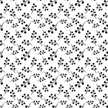 Seamless floral pattern element vector shape doodle plant abstract texture .. 스톡 일러스트