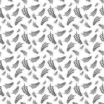 Seamless floral pattern element vector shape doodle plant abstract texture .. 스톡 일러스트