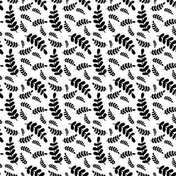 Seamless floral pattern element vector shape doodle plant abstract texture .. 스톡 일러스트
