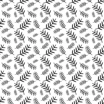 Seamless floral pattern element vector shape doodle plant abstract texture .. 스톡 일러스트