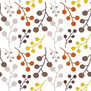 Seamless floral pattern element vector shape doodle plant abstract texture .. 스톡 일러스트