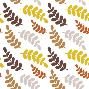 Seamless floral pattern element vector shape doodle plant abstract texture .. 스톡 일러스트