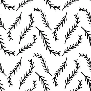 Seamless floral pattern element vector shape doodle plant abstract texture .. 스톡 일러스트