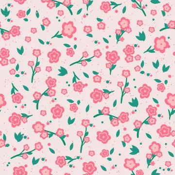 Seamless floral pattern. Eps 10. Stock Illustration