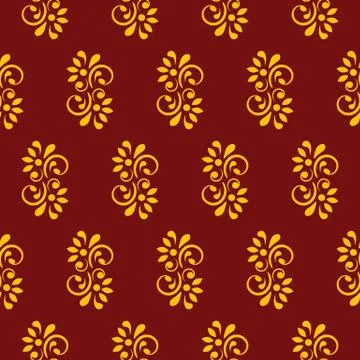 Seamless floral  pattern. fabric texture, background floral wallpaper  vector Stock Illustration