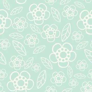 Seamless floral pattern. flowers texture. daisy. Stock Illustration