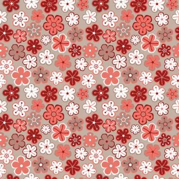 Seamless floral pattern. flowers texture. daisy. Stock Illustration
