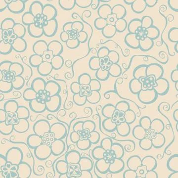 Seamless floral pattern. flowers texture. daisy. Stock Illustration
