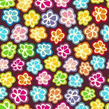 Seamless floral pattern. flowers texture. daisy. Stock Illustration