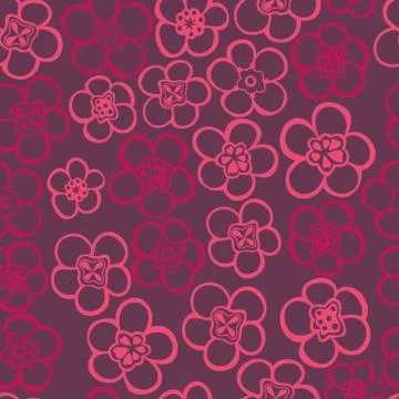 Seamless floral pattern. flowers texture. daisy. Stock Illustration