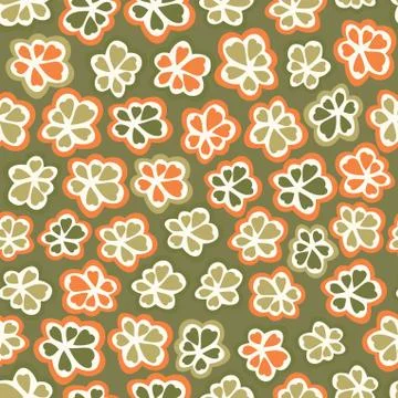 Seamless floral pattern. flowers texture. daisy. Stock Illustration