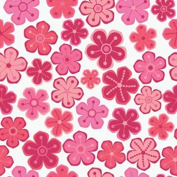 Seamless floral pattern. flowers texture. daisy. Stock Illustration