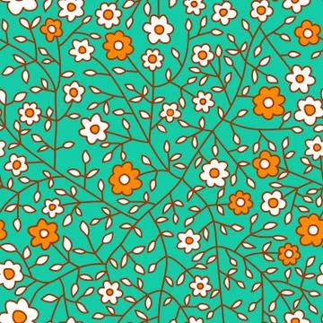Seamless floral pattern. flowers texture. daisy. Stock Illustration