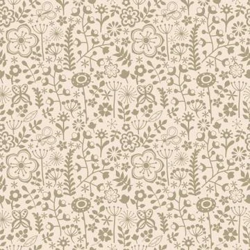 Seamless floral pattern. flowers texture. daisy. Stock Illustration