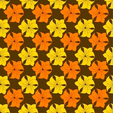 Seamless floral pattern. Flowers texture. Stock Illustration