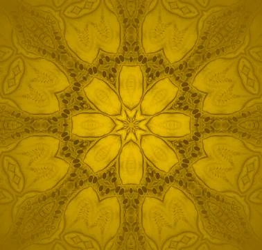 Seamless floral pattern gold Illustrazione stock