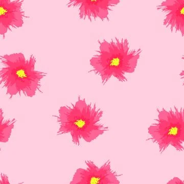 Seamless floral pattern of grunge. Stock-Illustration