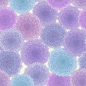 Seamless floral pattern. Hand drawn illustration for fabric, wrapping, prints Stock Illustration