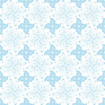 Seamless floral pattern Stock Illustration