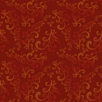 Seamless floral pattern Stock Illustration