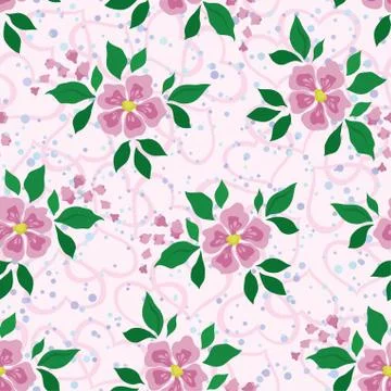 Seamless floral pattern Stock Illustration