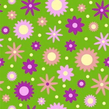 Seamless floral pattern Stock Illustration