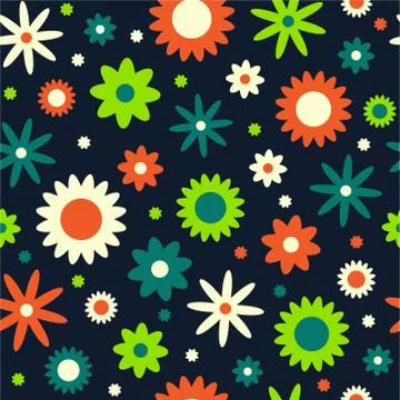 Seamless floral pattern Stock Illustration