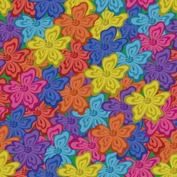 Seamless floral pattern Stock Illustration