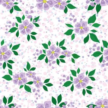 Seamless floral pattern Stock Illustration