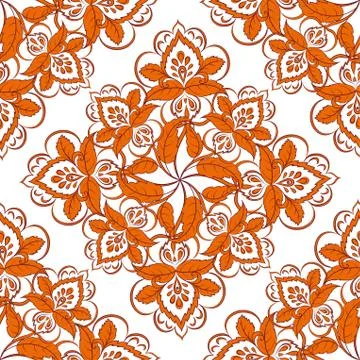 Seamless floral pattern Stock Illustration