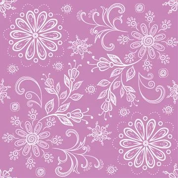 Seamless floral pattern Stock Illustration