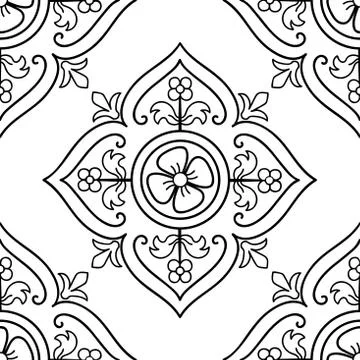Seamless floral pattern Stock-Illustration