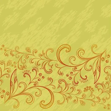 Seamless floral pattern Stock Illustration