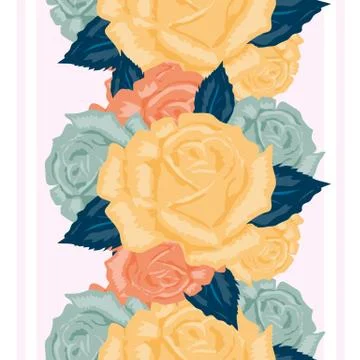 Seamless floral pattern Stock Illustration