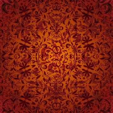 Seamless Floral Pattern Stock Illustration