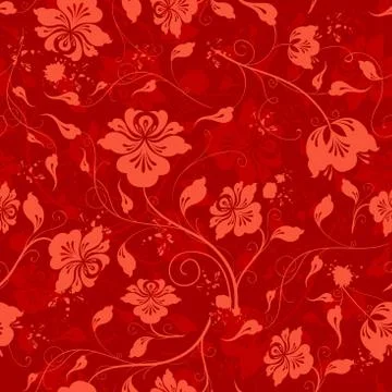 Seamless floral pattern. Stock Illustration