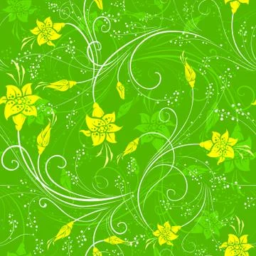 Seamless floral pattern. Stock Illustration