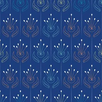 Seamless floral pattern Stock Illustration