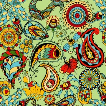 Seamless Floral Pattern Illustrazione stock