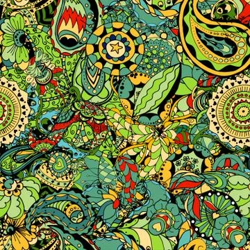 Seamless Floral Pattern Stock Illustration