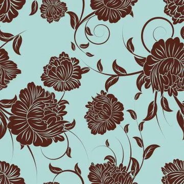 Seamless floral pattern Stock Illustration