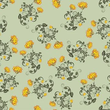 Seamless floral pattern Stockillustratie