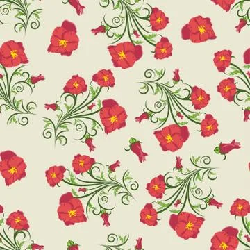Seamless floral pattern イラスト素材