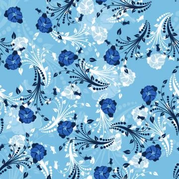 Seamless floral pattern Stockillustratie