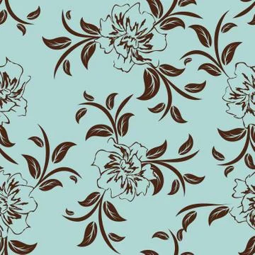 Seamless floral pattern Illustrazione stock