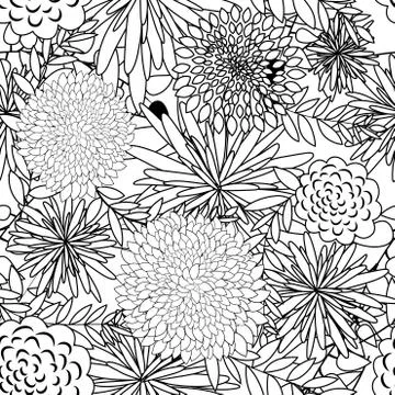 Seamless floral pattern イラスト素材